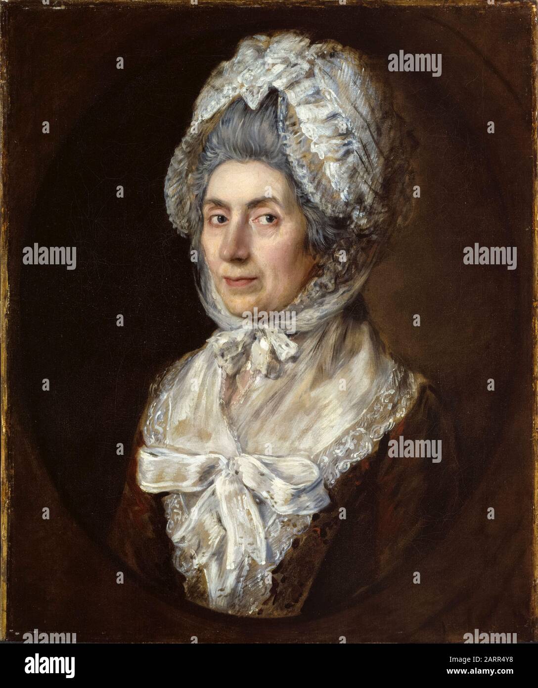 Thomas Gainsborough, Sarah Dupont, (die Schwester Des Künstlers), Porträtgemälde, 1777-1776 Stockfoto