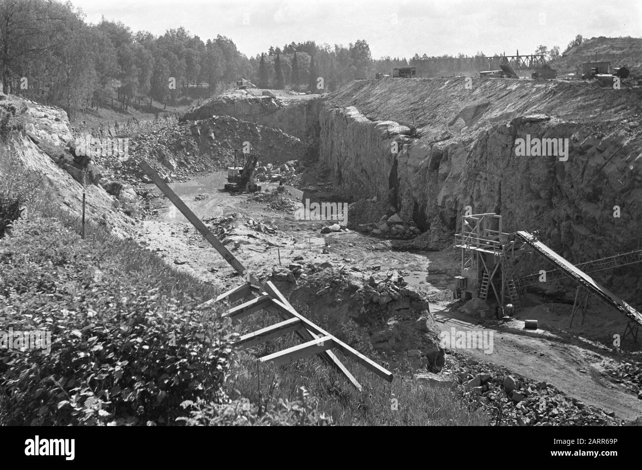 Finnland Restaurierungs- und Schleuse Russland-Finnland am Imatra Datum: 5. Juli 1967 Standort: Finnland, Imatra Schlüsselwörter: Kanäle, Renovierungen, Renovierungen, Schlösser, Wasserwege Stockfoto