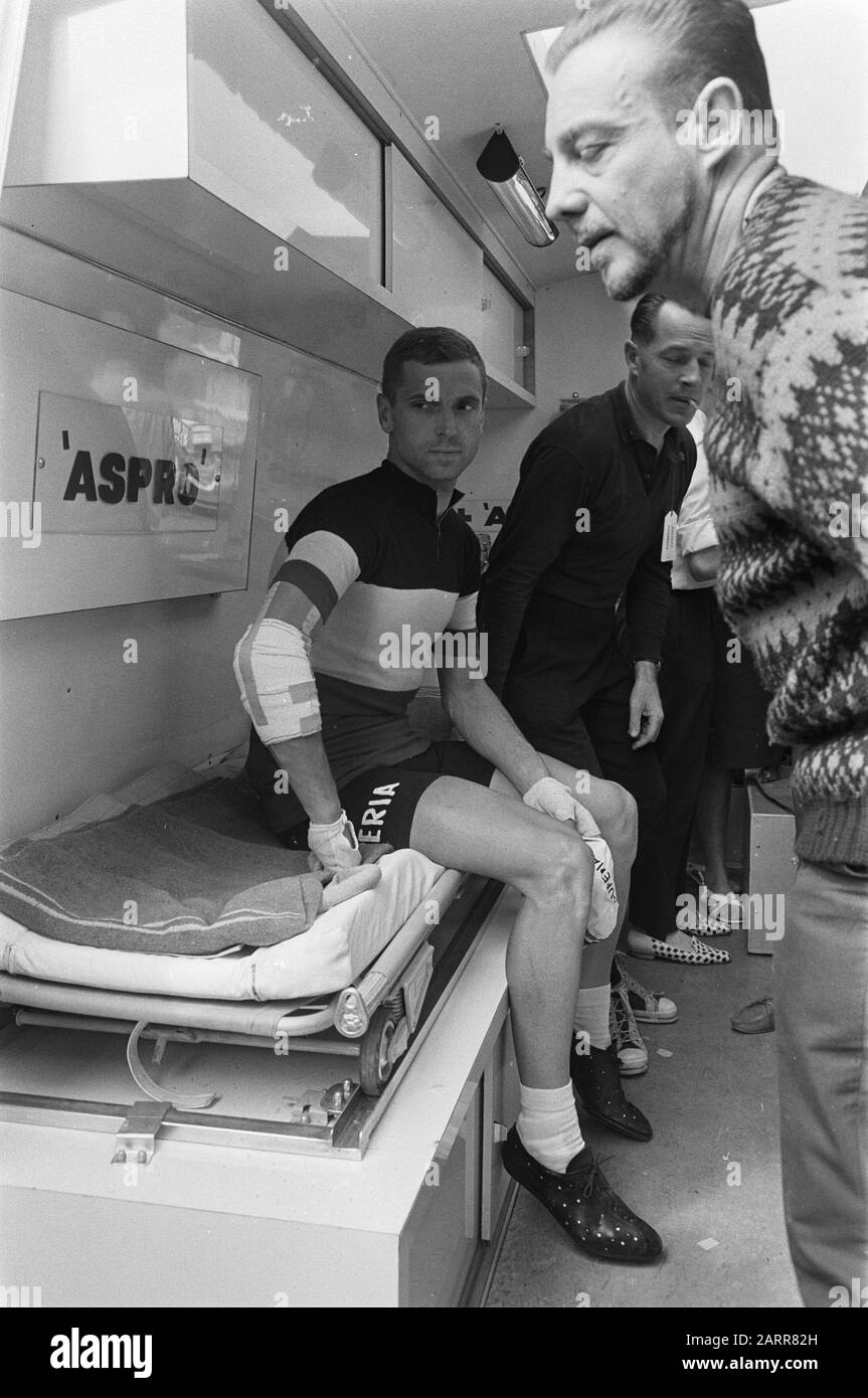 51. Tour de France 1964, Rik van Looy im Bordwagen; Stockfoto