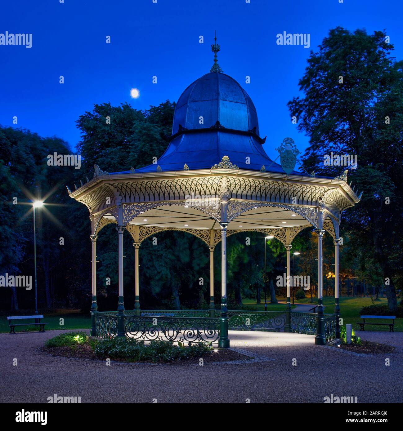 Der Bandstand, der Ausstellungspark, newcastle upon tyne, tyne and Wear, England, united Kingdom Stockfoto