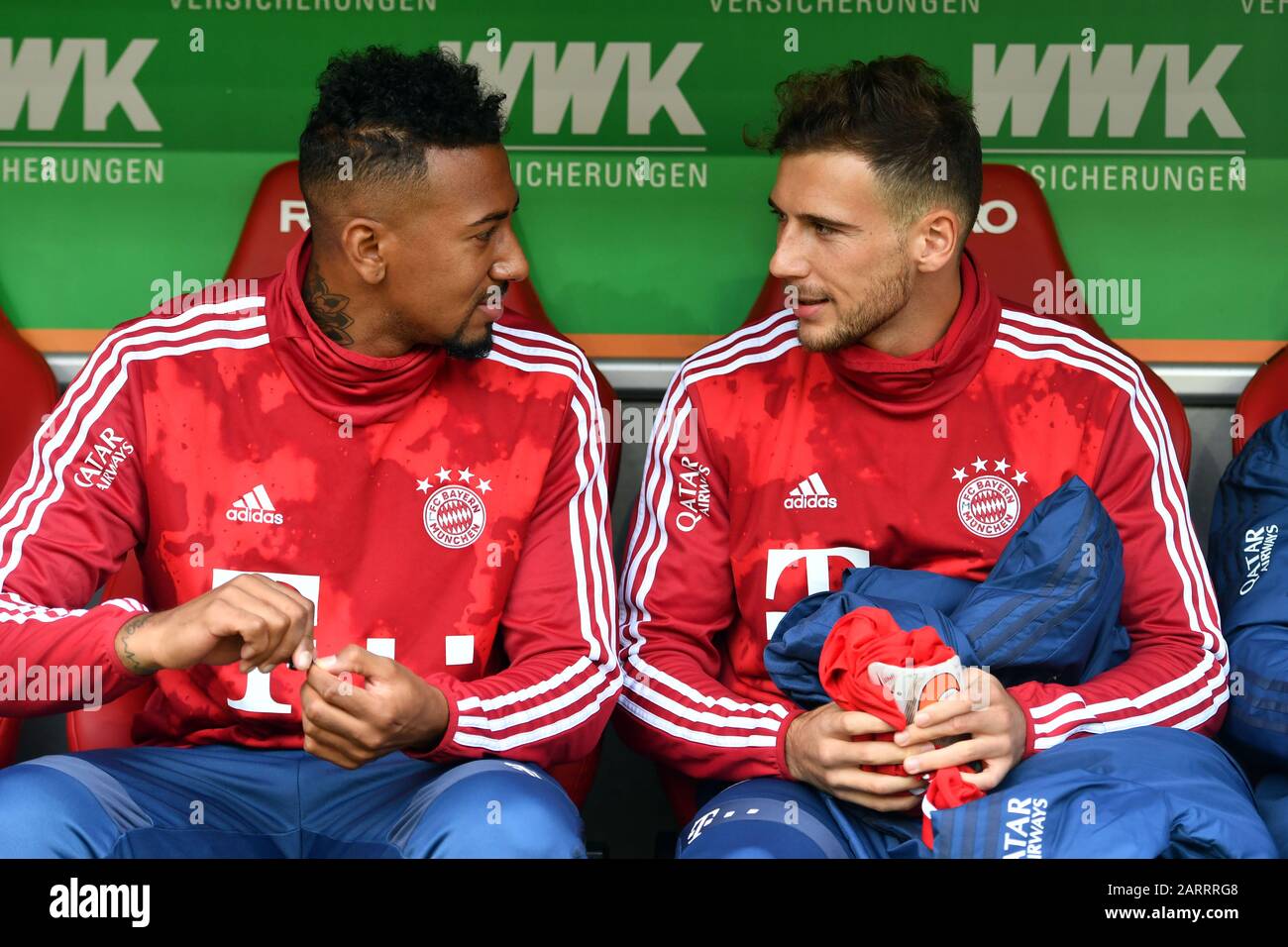 Skandal bei Bayern: Jerome Boateng trifft Leon Goretzka ins Gesicht - Flick  vermittelt. Archivfoto: Von links: Jerome BOATENG (FC Bayern München), Leon  GORETZKA (FC Bayern München), Reservebank, Ersatzbank, Ersatzspieler,  Reservespieler, Bank ...