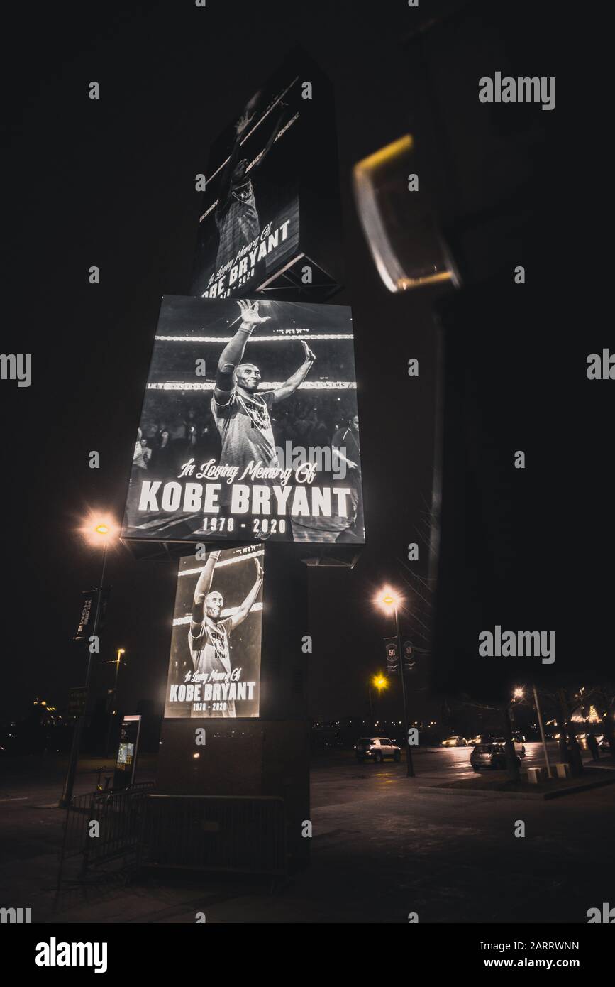 Kobe Bryant Memorial in Cleveland Ohio Stockfoto