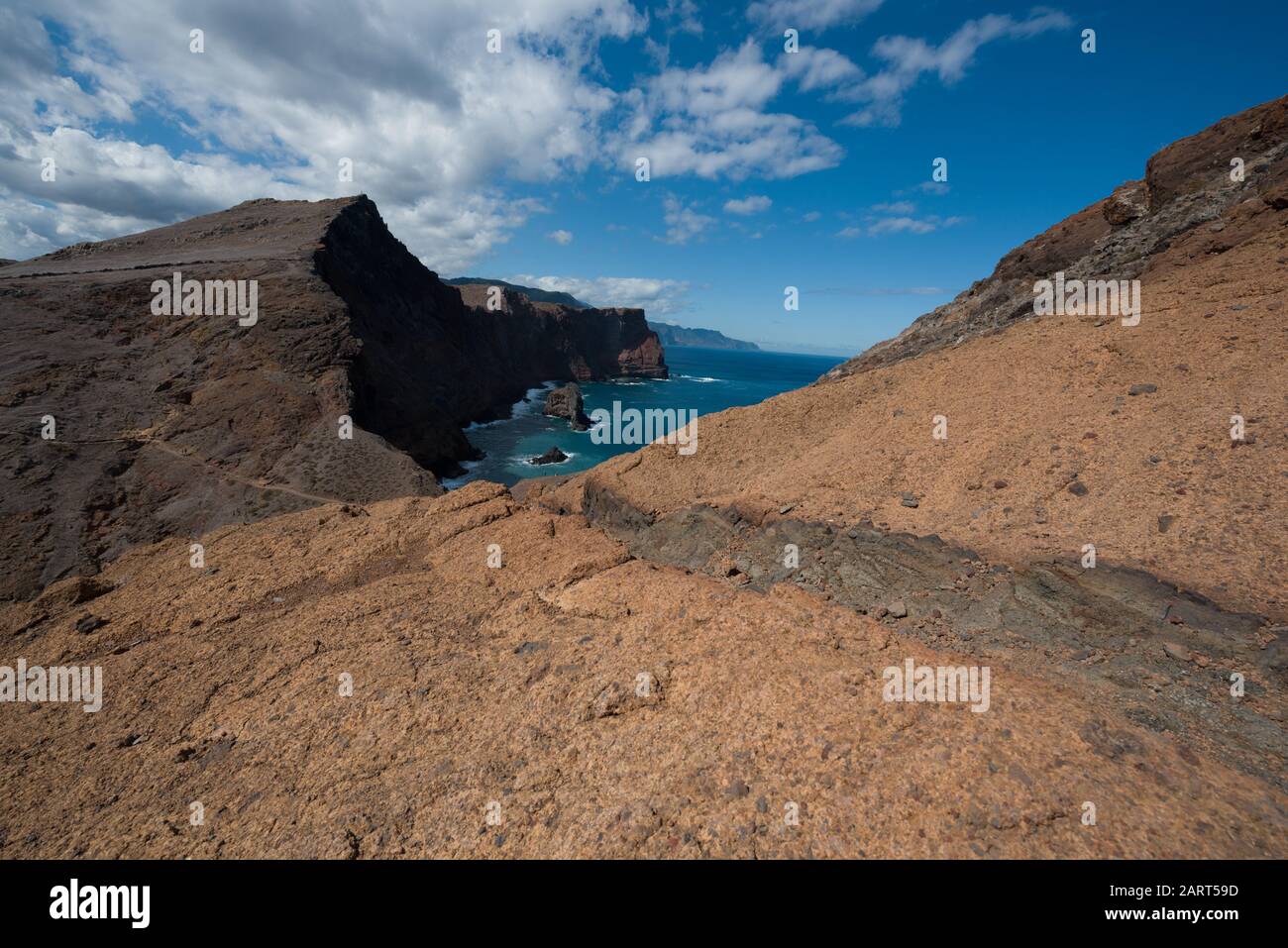 Nordküste von Ponta de Sao Lourenco, Madeira Stockfoto