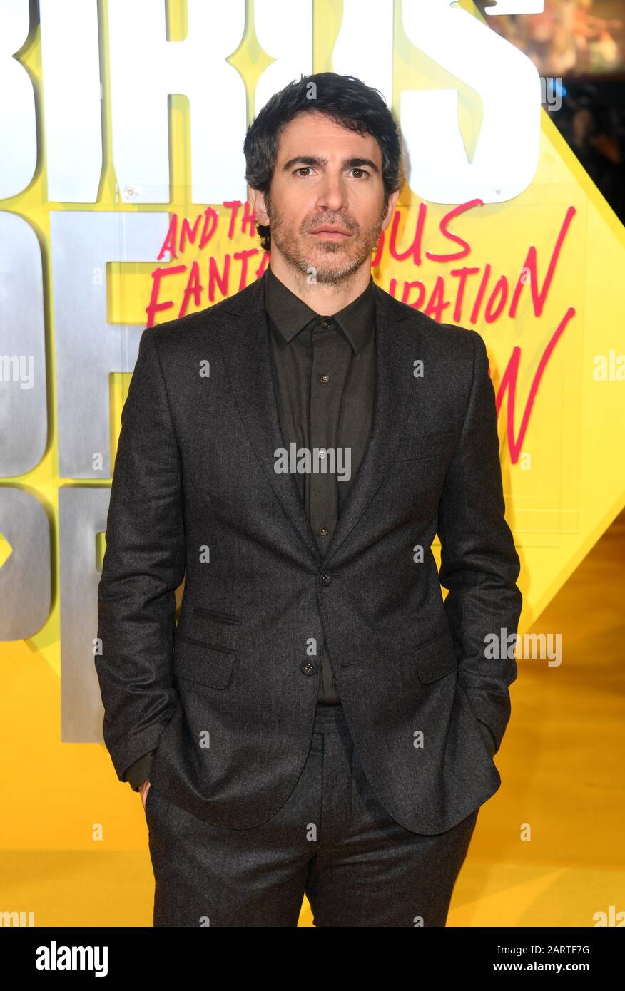 Chris Messina war bei der Weltpremiere von Birds of Prey und der Fantabuly-Emanzipation Von One Harley Quinn im BFI IMAX in London. Stockfoto