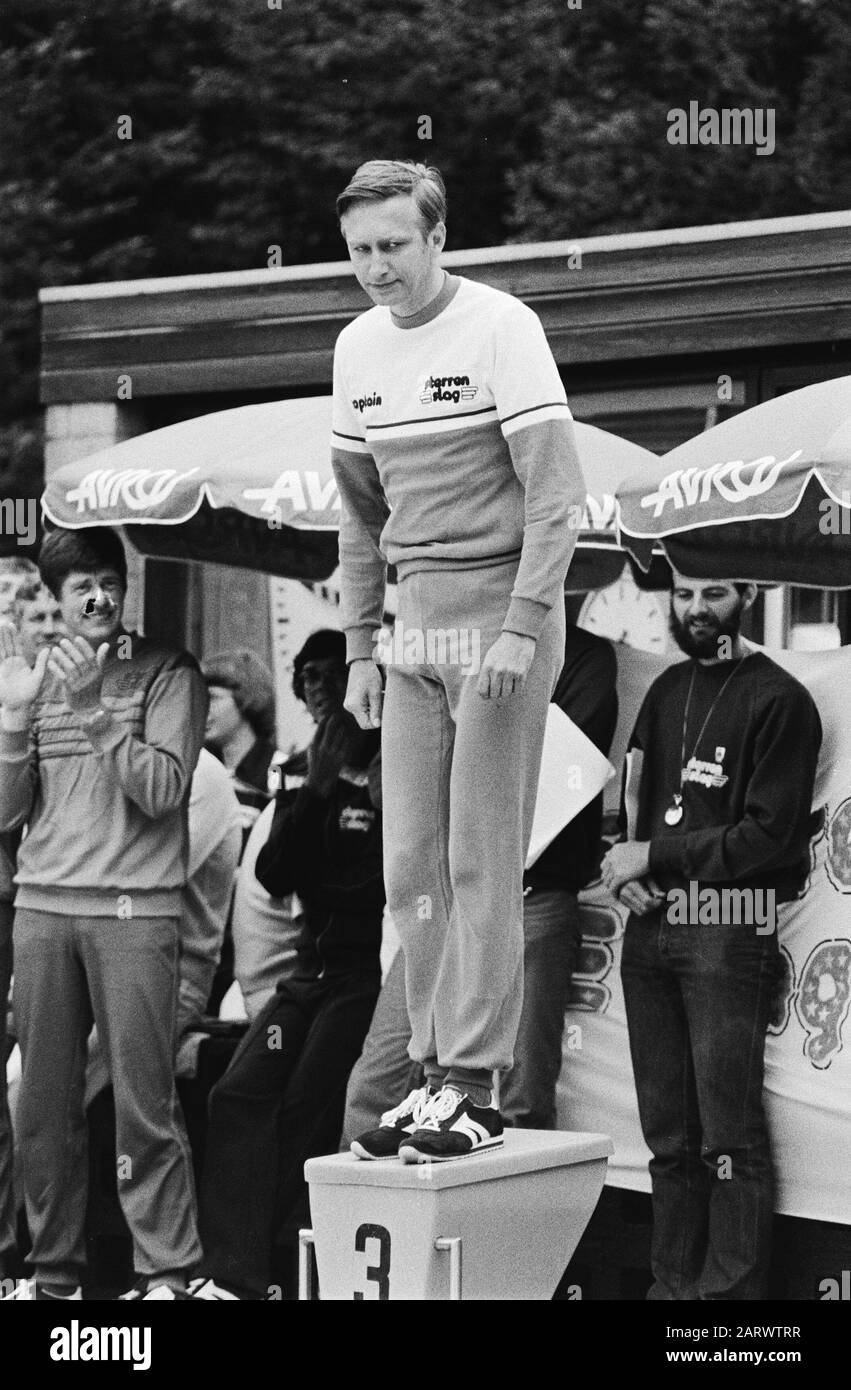 Aufnahmen AVRO-TV Star Slag in Enschede Fernsehsendungen, Turniere Datum: 14. August 1980 Ort: Enschede, Overijssel Schlüsselwörter: Fernsehprogramme, Turniere Stockfoto