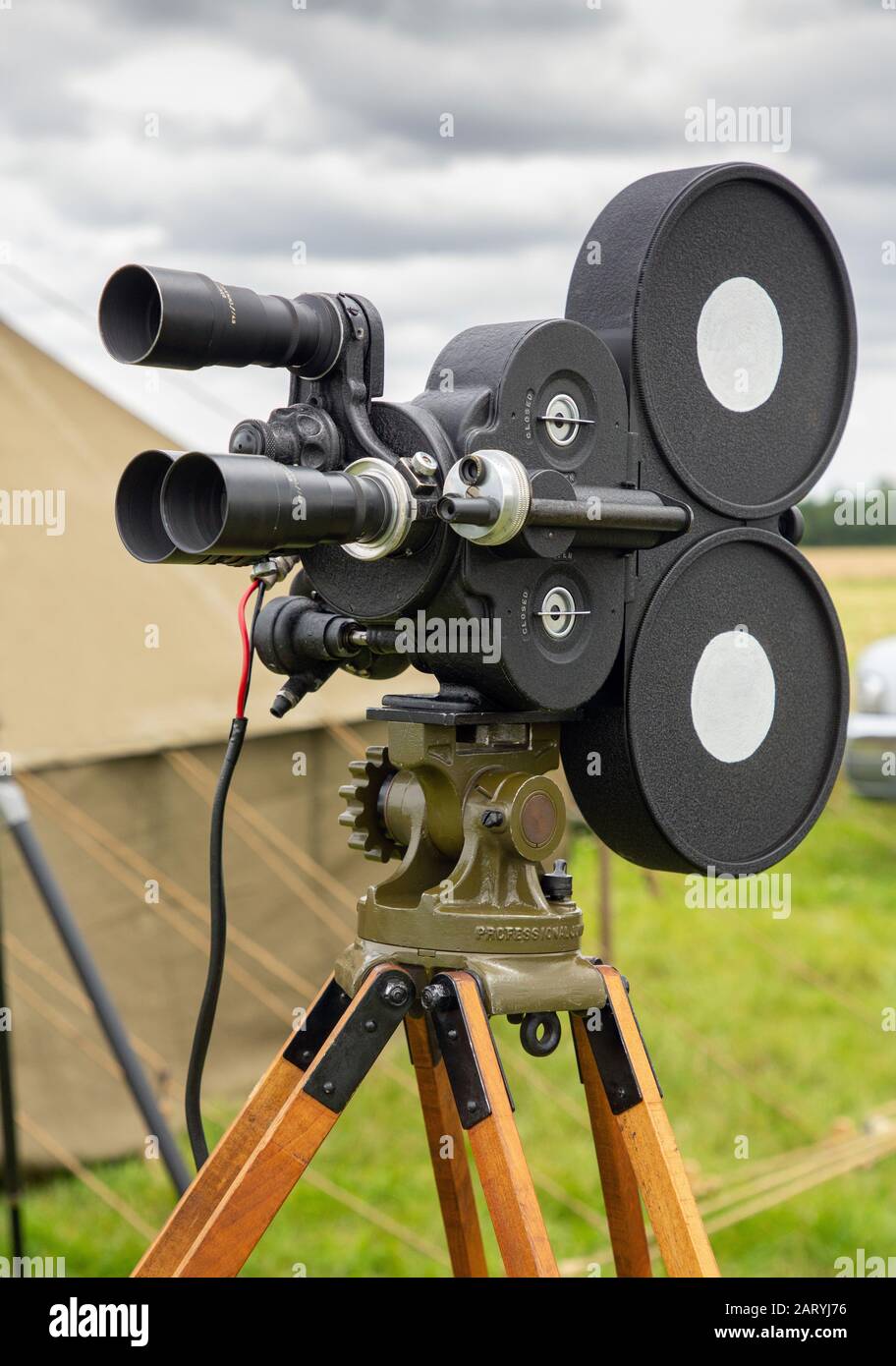 Bell & Howell 35-mm-Eyemo 71 Cine-Kamera Stockfoto