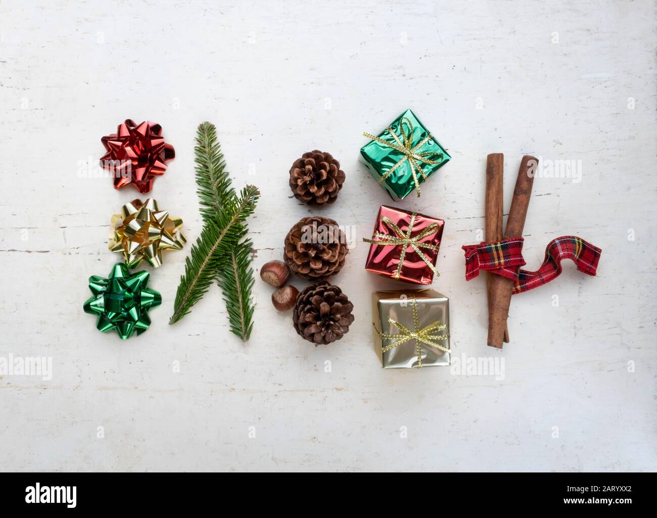 Weihnachten-Objekte Stockfoto