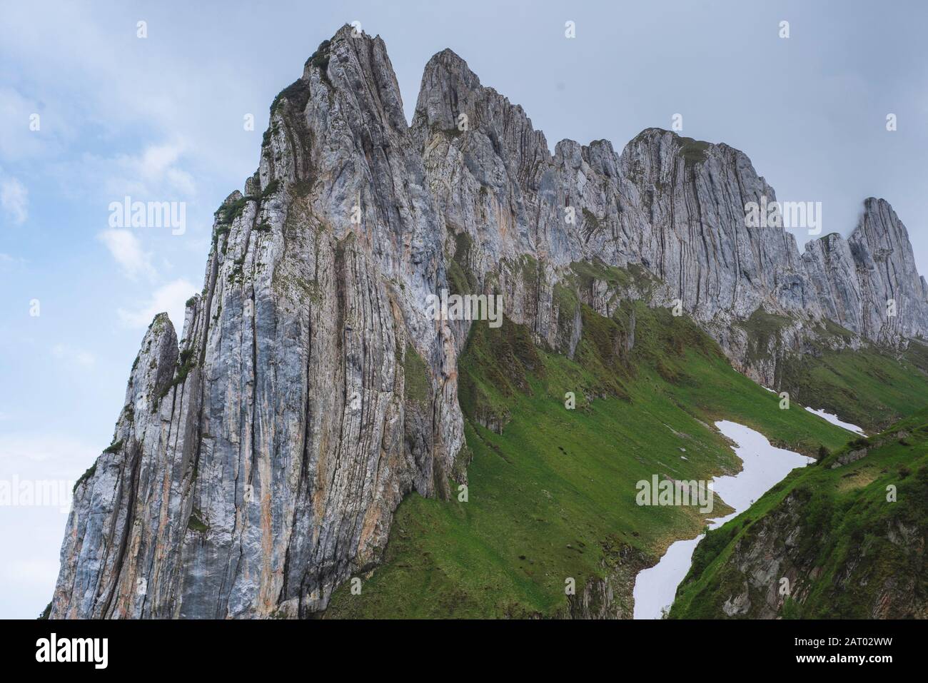 Klippe am Kreuz in Appenzell, Schweiz Stockfoto
