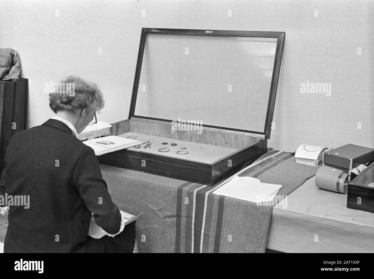 Ausstellung russischer Kunstschätze in Den Haag Datum: 23. August 1966 Ort: Den Haag, Zuid-Holland Schlüsselwörter: Ausstellungen, KUNDTCHARES Stockfoto