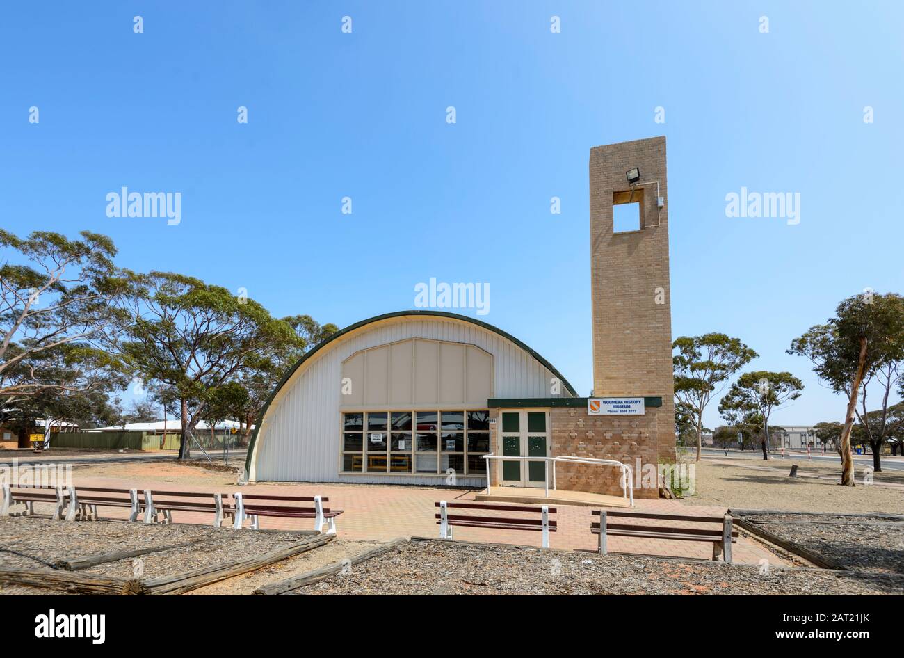 Woomera History Museum, South Australia, SA, Australien Stockfoto