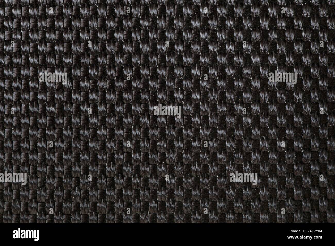 Extreme Nahaufnahme der Wasserdichten Struktur aus schwarzem Material Stockfoto