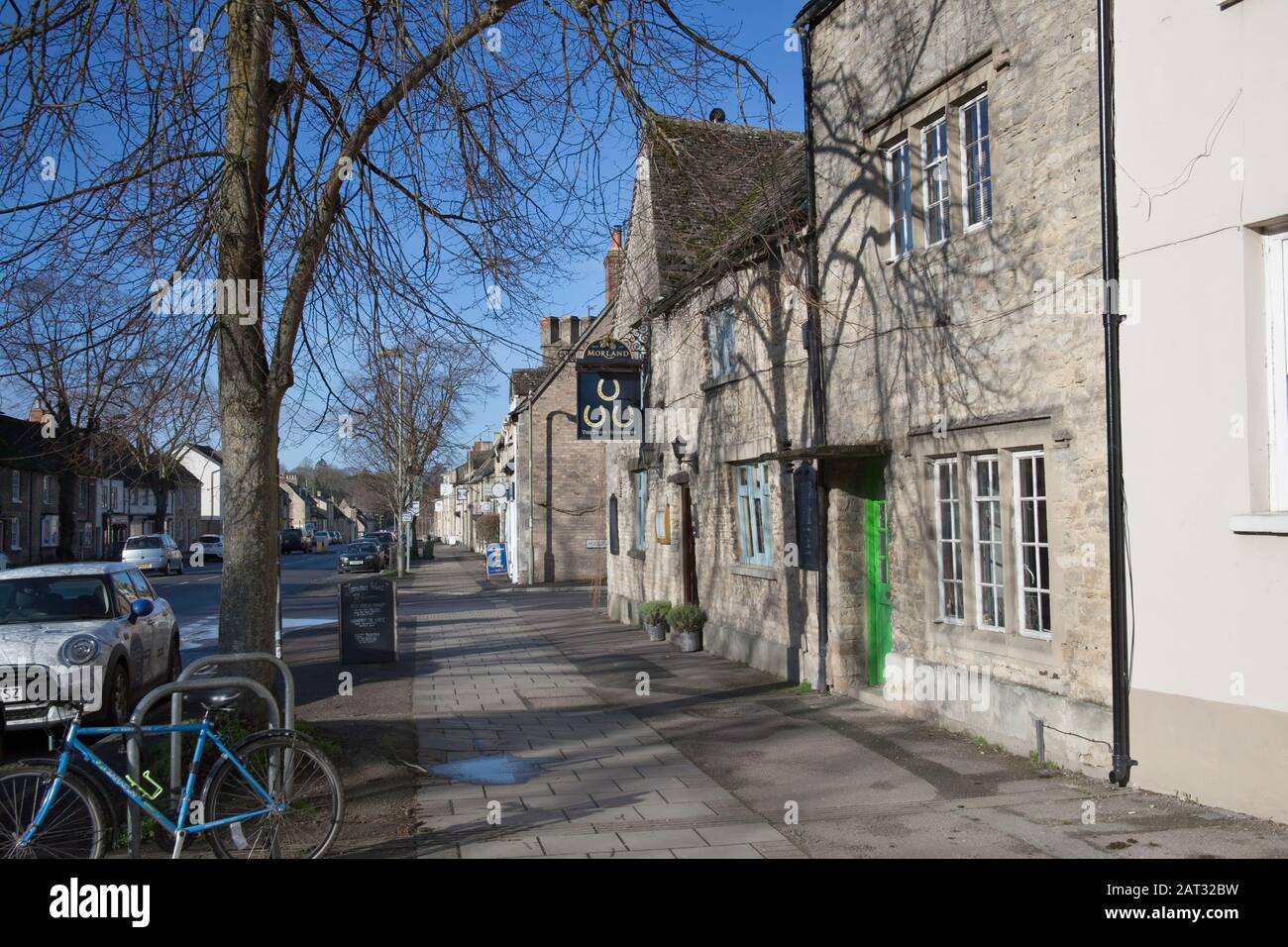 Corn Street, Witney, Oxon, Großbritannien Stockfoto