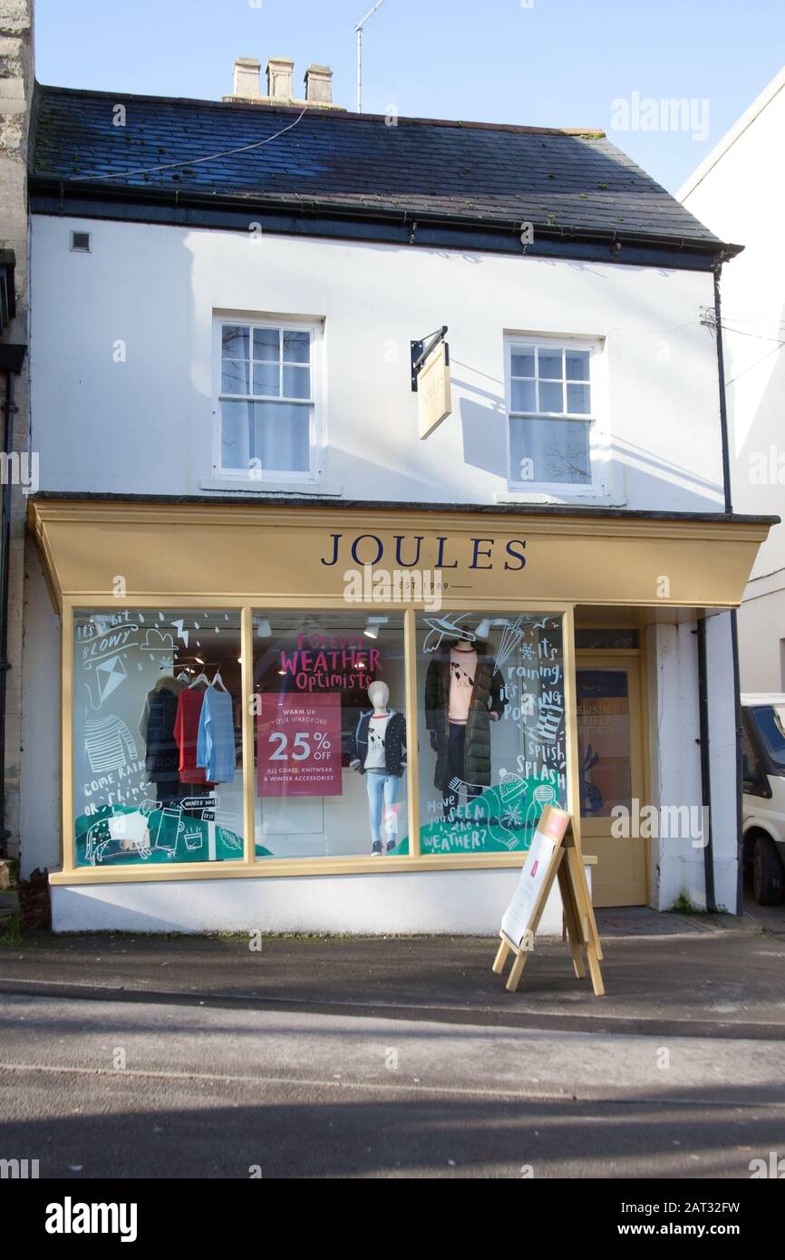 Die Ladenfront von Joules in Witney, Oxfordshire, Großbritannien Stockfoto