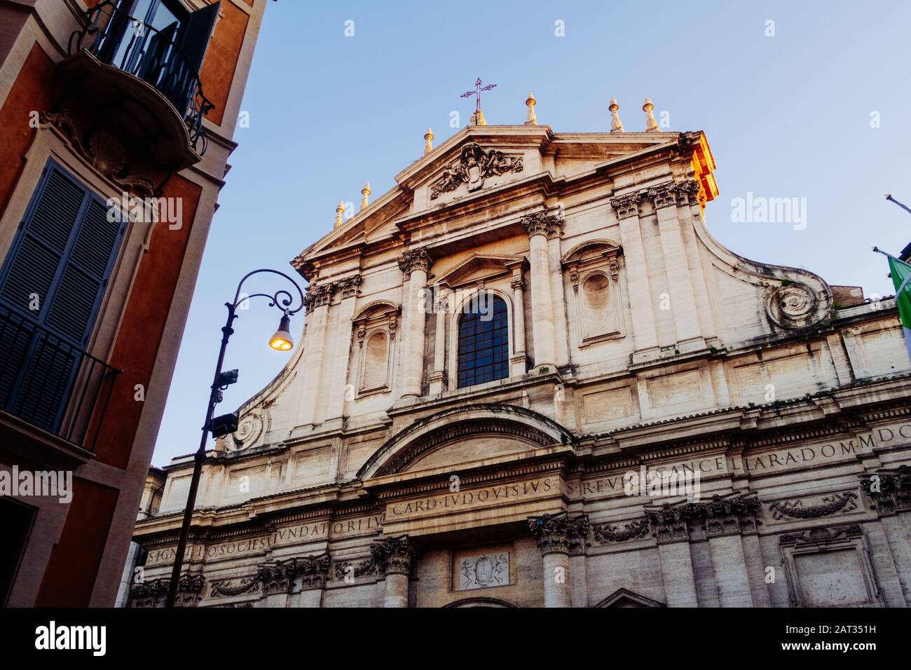 ROM, Italien 30. Dezember 2019 Kirche St. Ignatius von Loyola auf