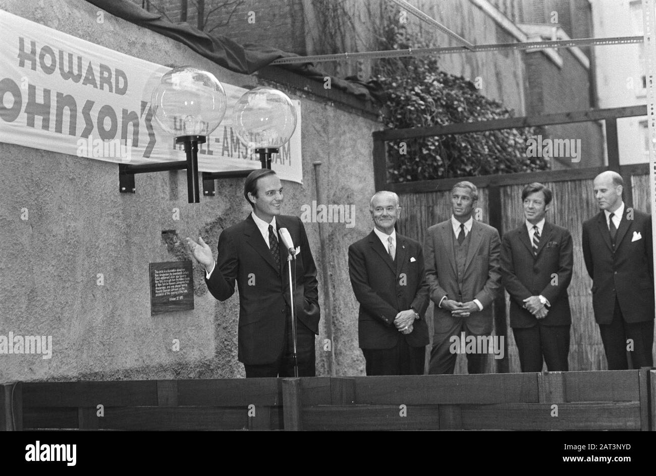 Howard Johnsons Hotel eröffnet in Amsterdam Datum: 27. Oktober 1970 Standort: Amsterdam, Noord-Holland Schlüsselwörter: Eröffnungen Stockfoto