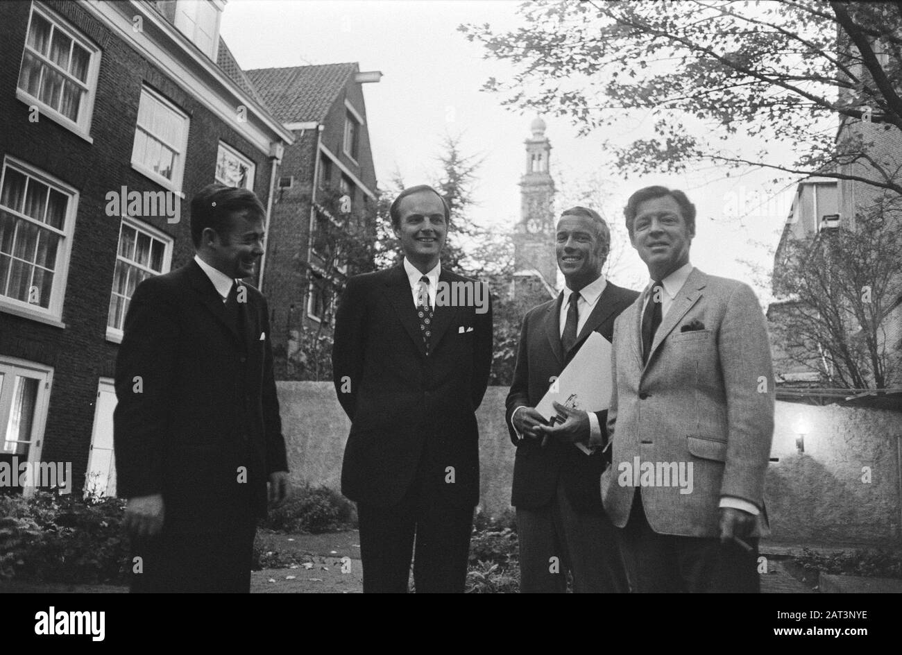 Howard Johnsonhotel in restaurierten Kanalhäusern in Prinsengracht, Amsterdam Datum: 26. Oktober 1970 Lage: Amsterdam, Noord-Holland Schlüsselwörter: Kanalhäuser Stockfoto
