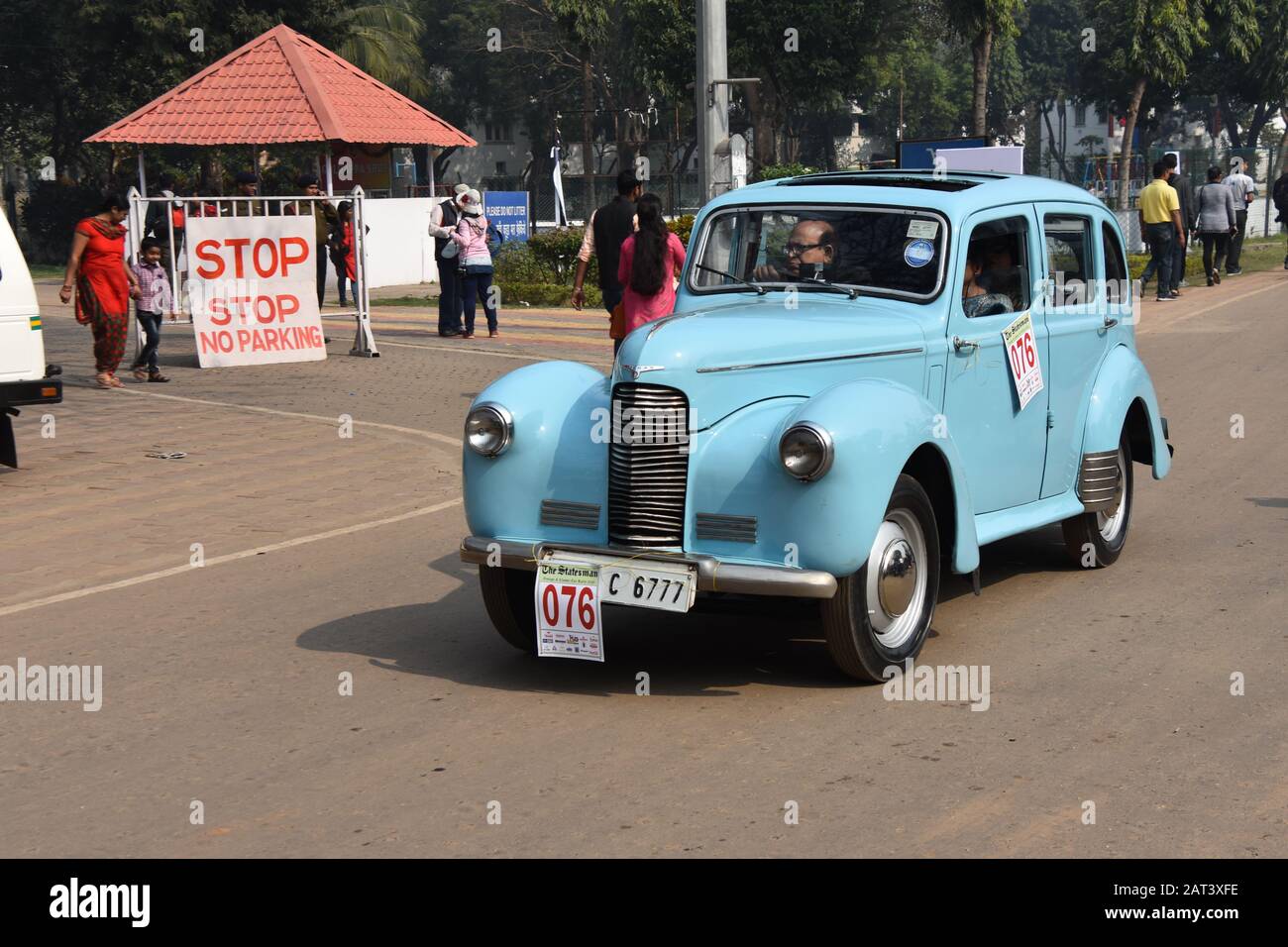 1948 Hillman Auto mit 10 ps und 4-Zylinder-Motor. Indien WBC 6777. Stockfoto