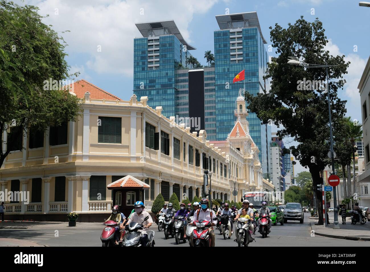 Saigon Vietnam - le thanh Ton Straße Stockfoto