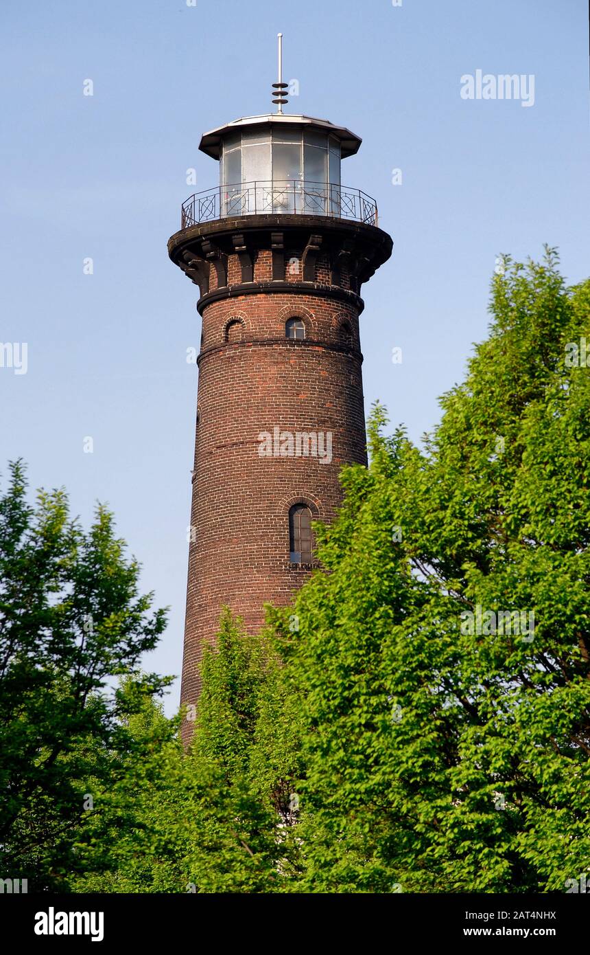 Leuchtturm der helios-Turm in köln-ehrenfeld Stockfoto