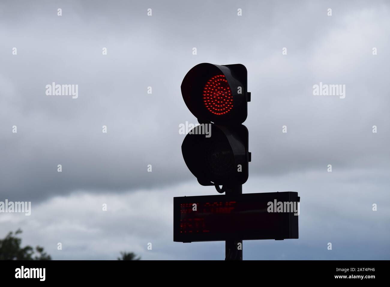 Toll Plaza Lights in Nashik-Shirdi Stockfoto