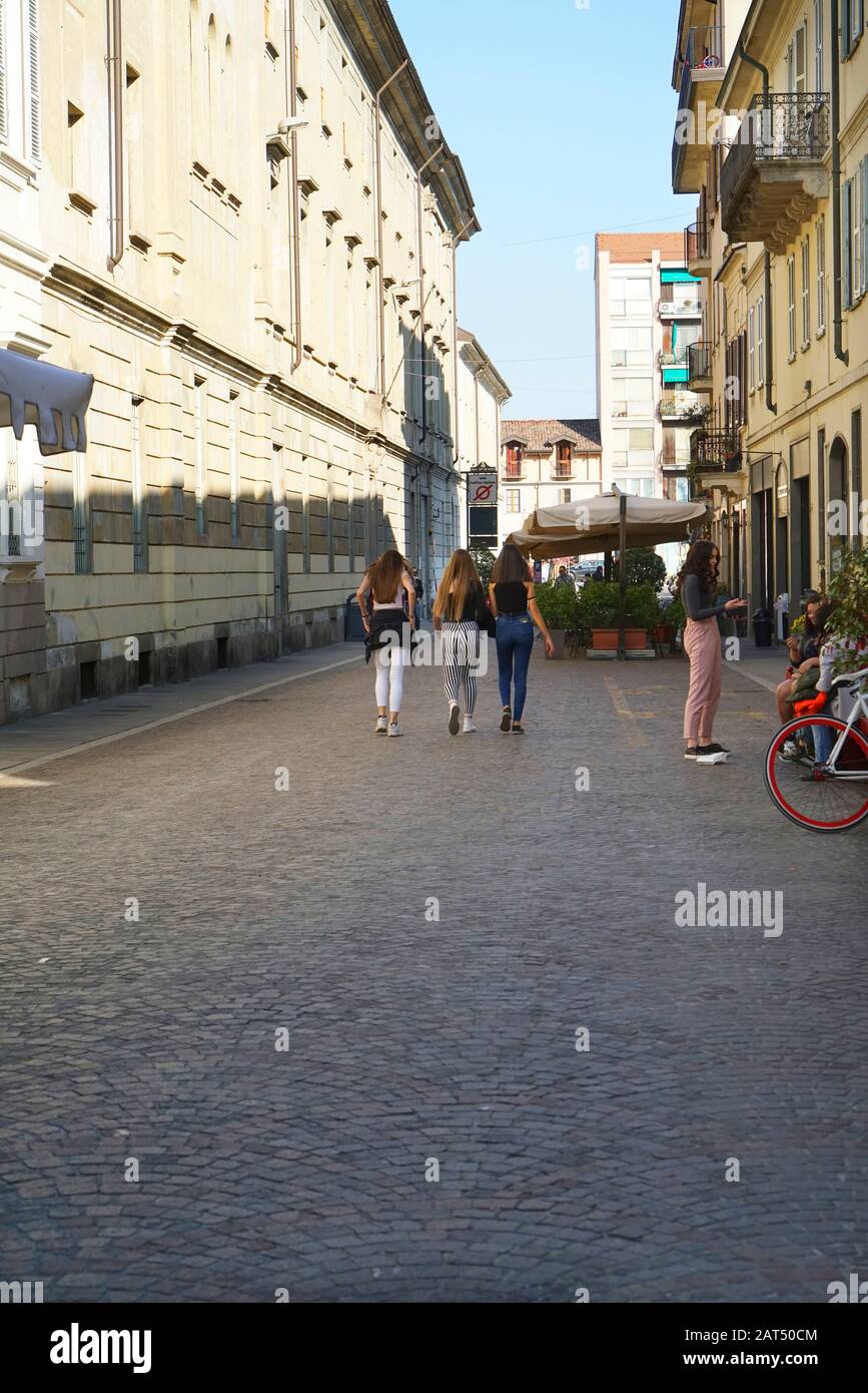 Historisches Stadtzentrum, Vigevano, Lombardei, Italien, Europa Stockfoto
