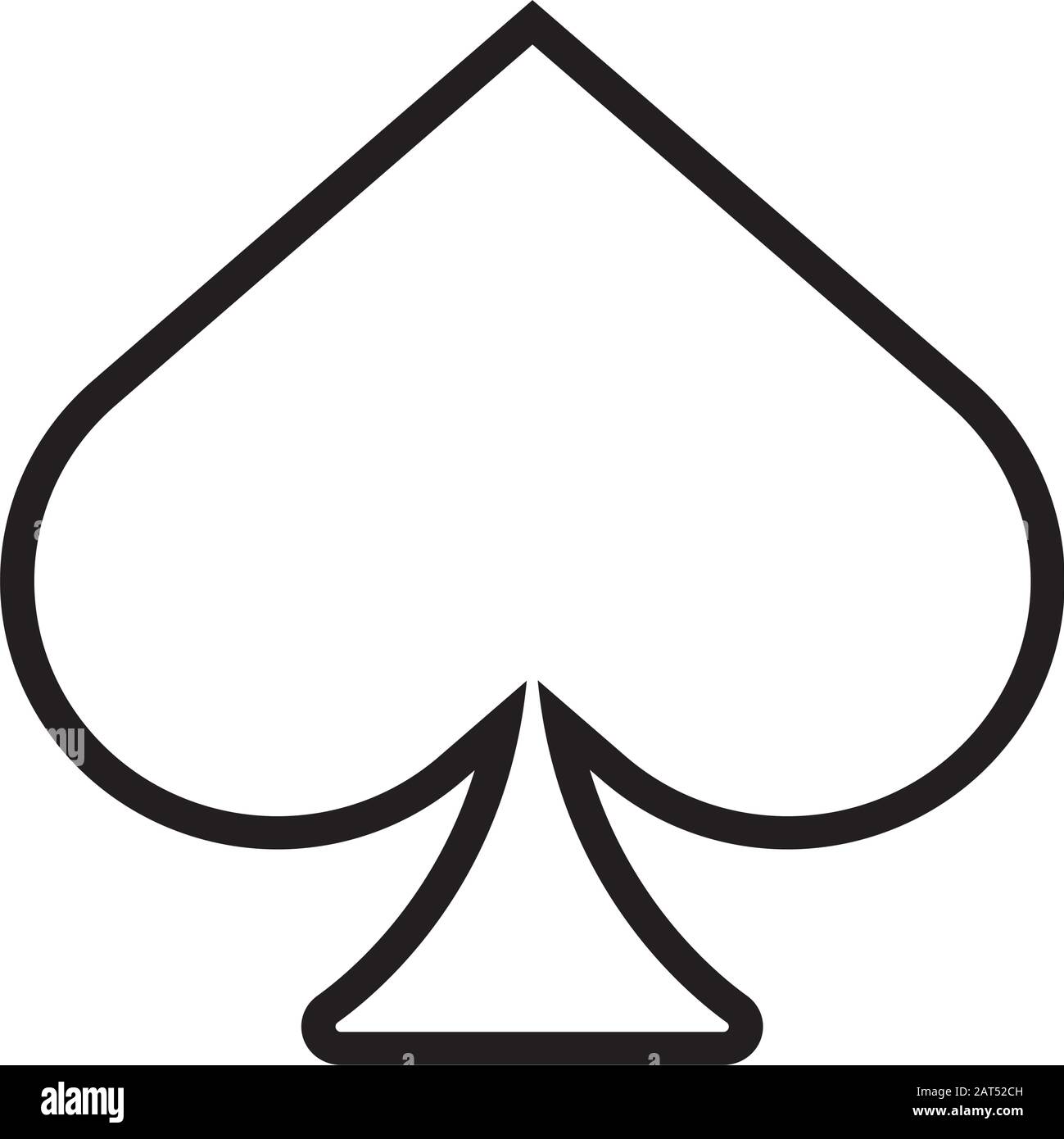Casino Poker spade Abbildung Symbol Stock Vektor