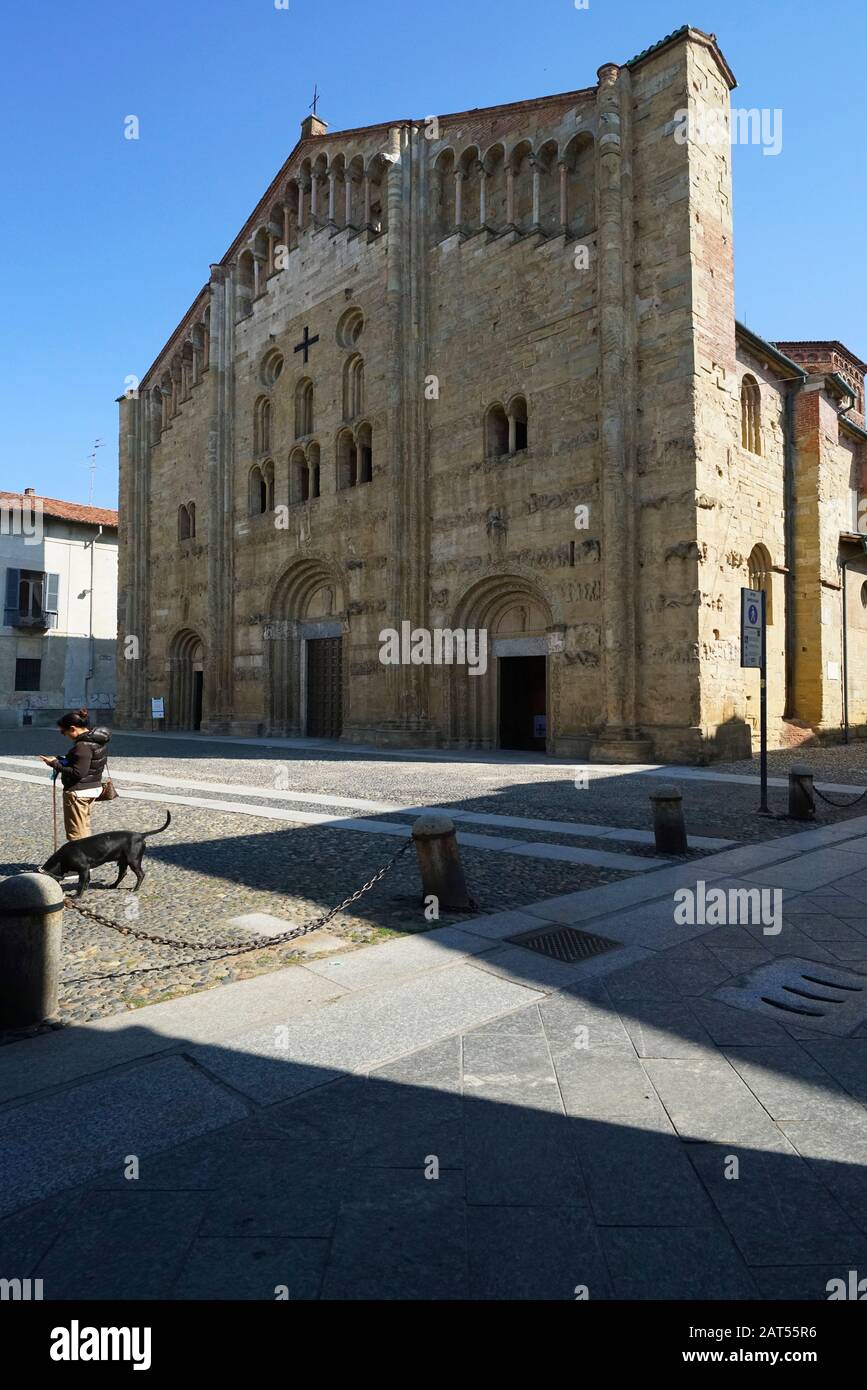 Basilika di San Michele Maggiore, lombardischer romanischer Stil, XI Jahrhundert, historisches Stadtzentrum, Pavia, Lombardei, Itay, Europa Stockfoto