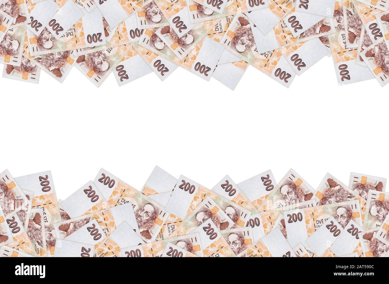 Jan Amos Komensky Portrait von Tschechischen Geld 200 Tschechische Korun Bank Note. Korun ist die nationale Währung der Tschechischen 1998 Stockfoto