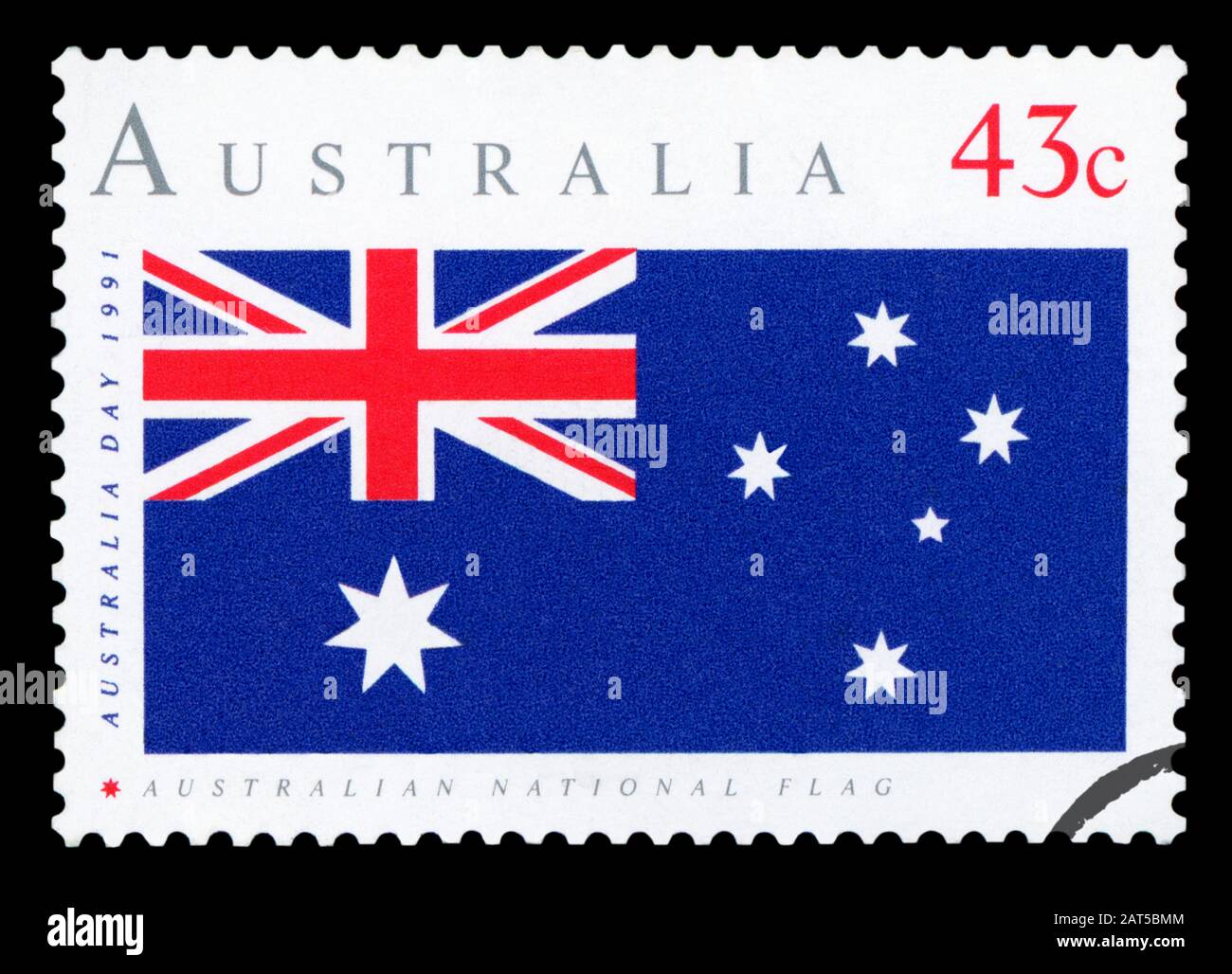 Postwertzeichen Australien 1991 Australische Flagge, Australischer Tag Stockfoto