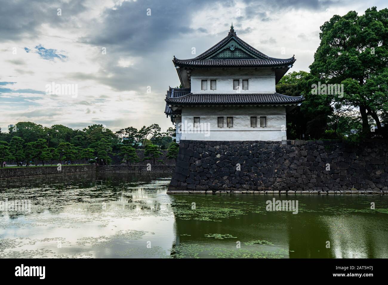Blick auf den Kaiserpalast in Tokio, die Hauptresidenz des japanischen Kaisers Stockfoto