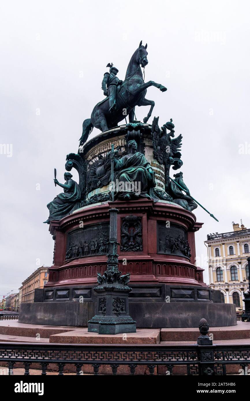 Denkmal für Nikolaus ich Stockfoto