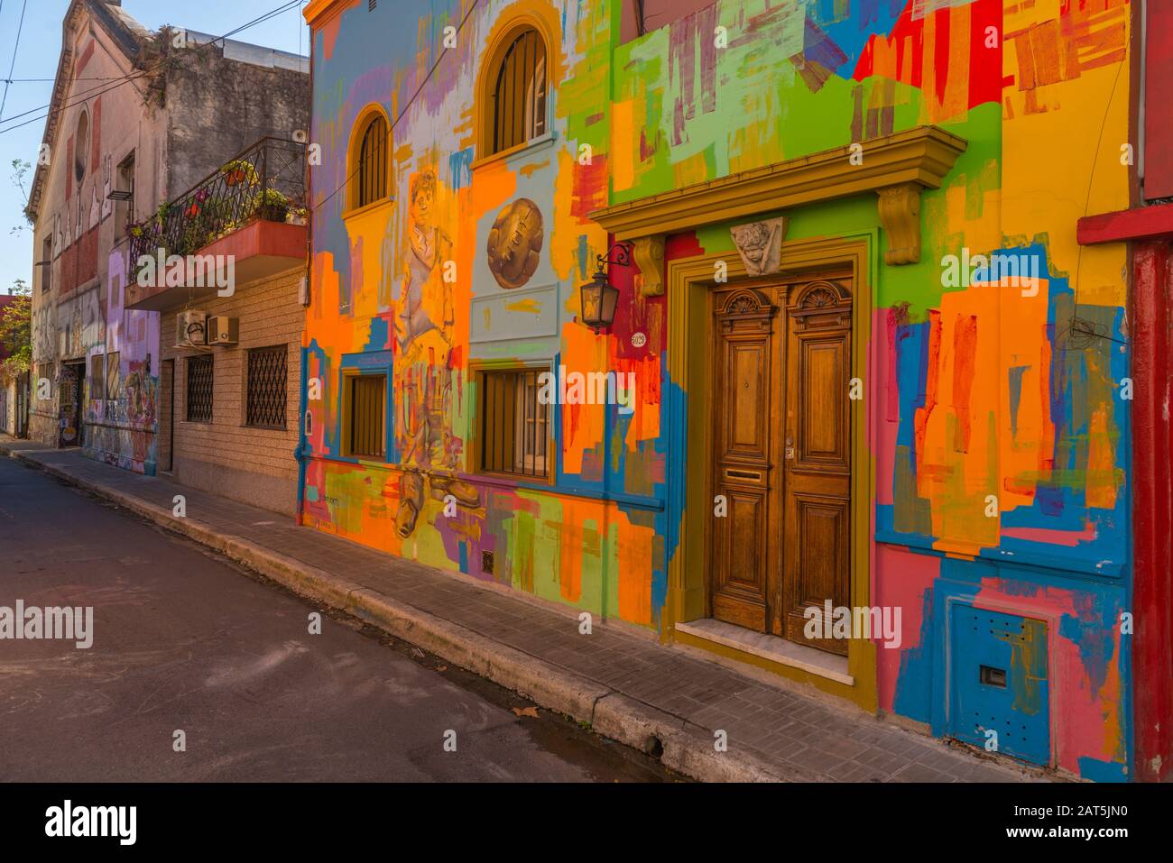 Grafitti im Stadtviertel von Palermo, der Hauptstadt des Bundesstaates Buenos Aires, Argentinien, Lateinamerika Stockfoto