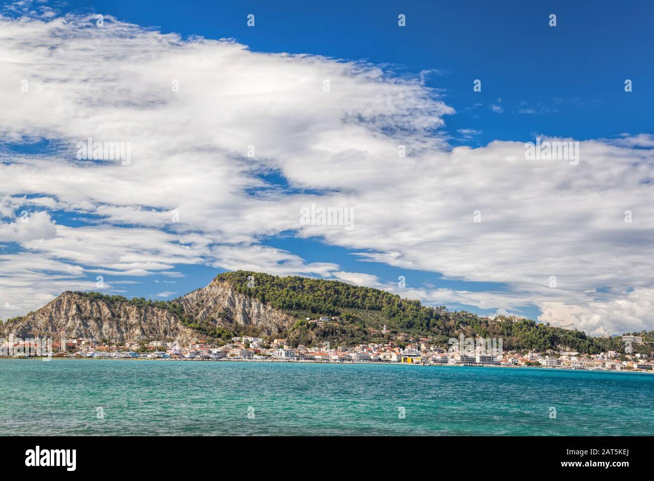 Zante Stadt Am sonnigen Tag auf der Insel Zakynthos in Griechenland Stockfoto