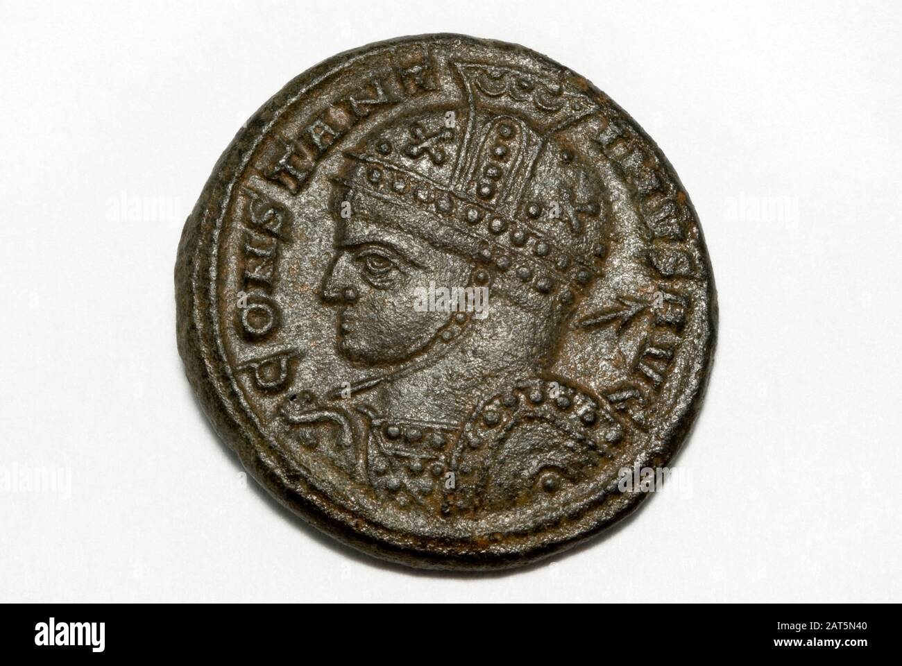Münze von Konstantin ich die Große Stockfoto