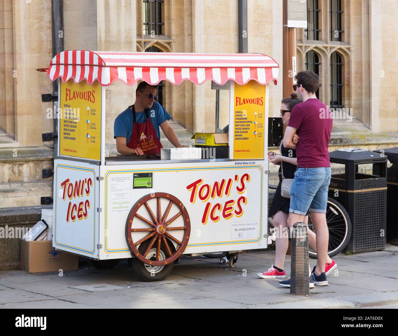 Eishersteller in Cambridge, Großbritannien Stockfoto