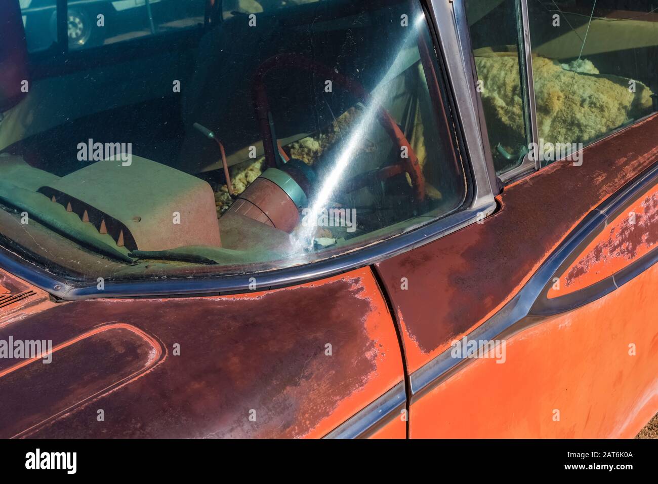 Alter Kombi im Hackberry General Store entlang Der Historischen Route 66 in Arizona, USA [keine Freigabe von Immobilien; nur für redaktionelle Lizenzierung verfügbar] Stockfoto