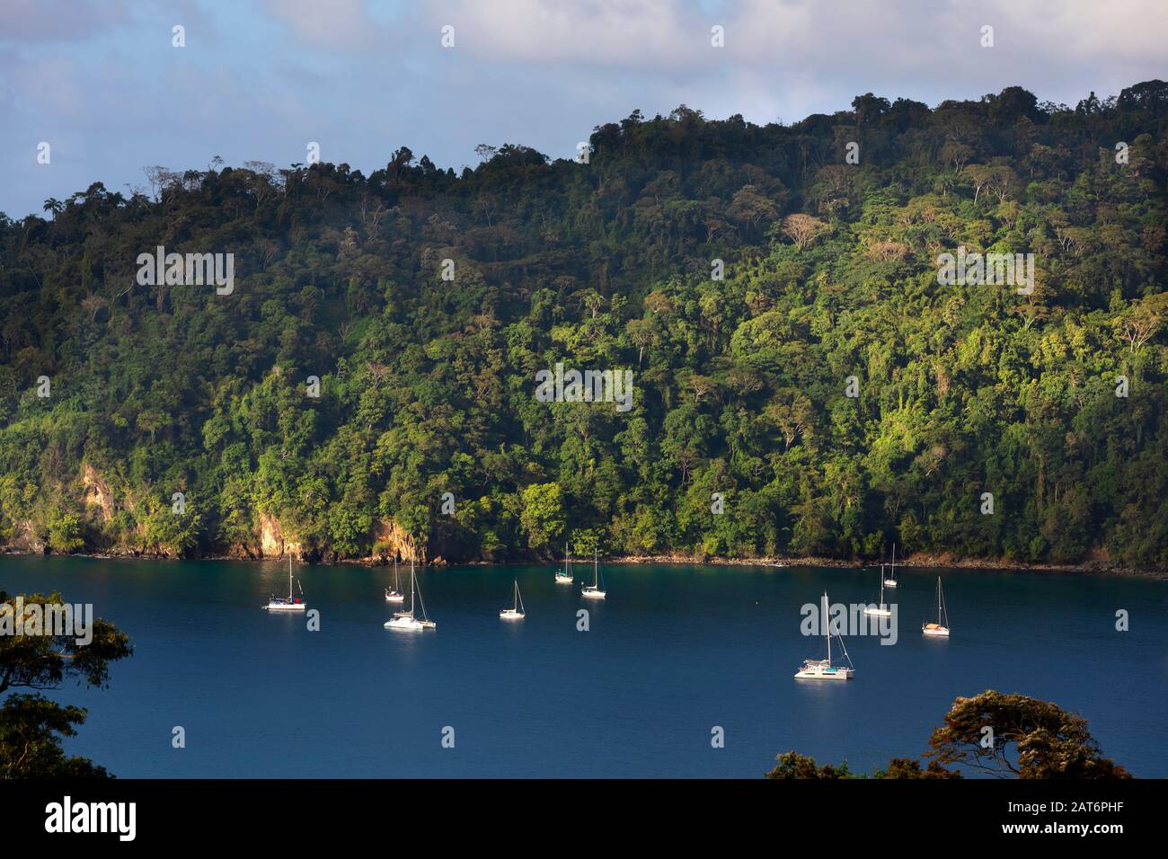 Man o war Bay, Charloteville, Tobago, Trinidad und Tobago Stockfoto