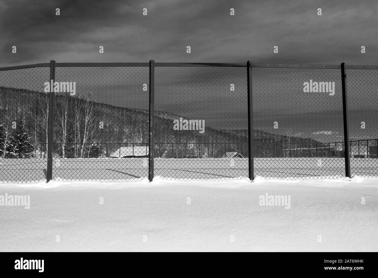 Abstrakte Szenen aus Niseko, Hokkaido, Japan Stockfoto