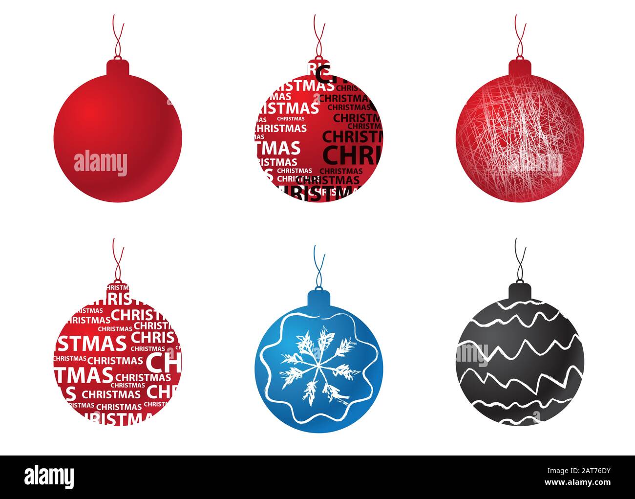 Weihnachten und Neujahr Dekorationsspielzeug Stockfoto