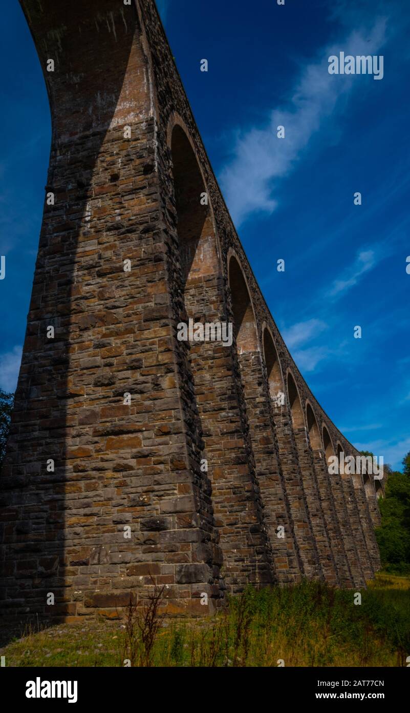 Cynghordy Viaduct an der Heart of Wales Railway Line Stockfoto
