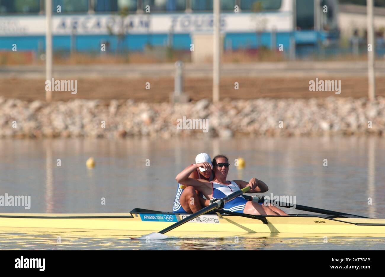 20040821 Olympische Spiele Athen Griechenland [Rowing-Sat-Finaltag] Schinias. Foto Peter Spurrier E-Mail images@intersport-images.com [Pflichtgutschrift Peter Spurrier/ Intersport Images] Stockfoto