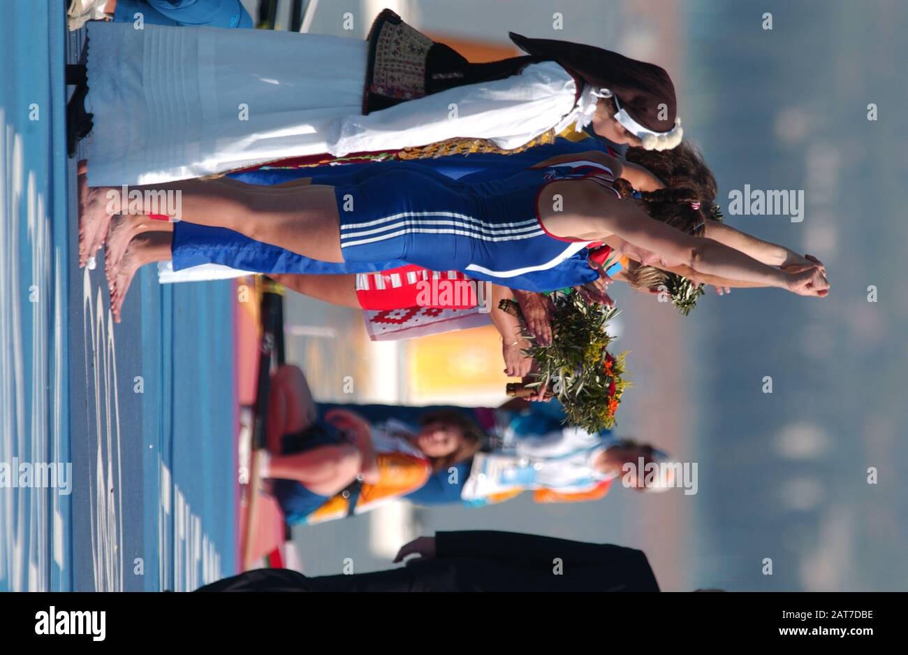 20040821 Olympische Spiele Athen Griechenland [Rowing-Sat-Finaltag] Schinias. Foto Peter Spurrier E-Mail images@intersport-images.com [Pflichtgutschrift Peter Spurrier/ Intersport Images] Stockfoto