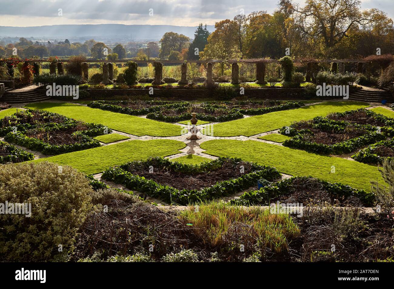 Hestercombe Gärten Somerset im Herbst entworfen von viktorianischen Gärtnern, Edwin Lutyens und Gertrude Jekyll Stockfoto