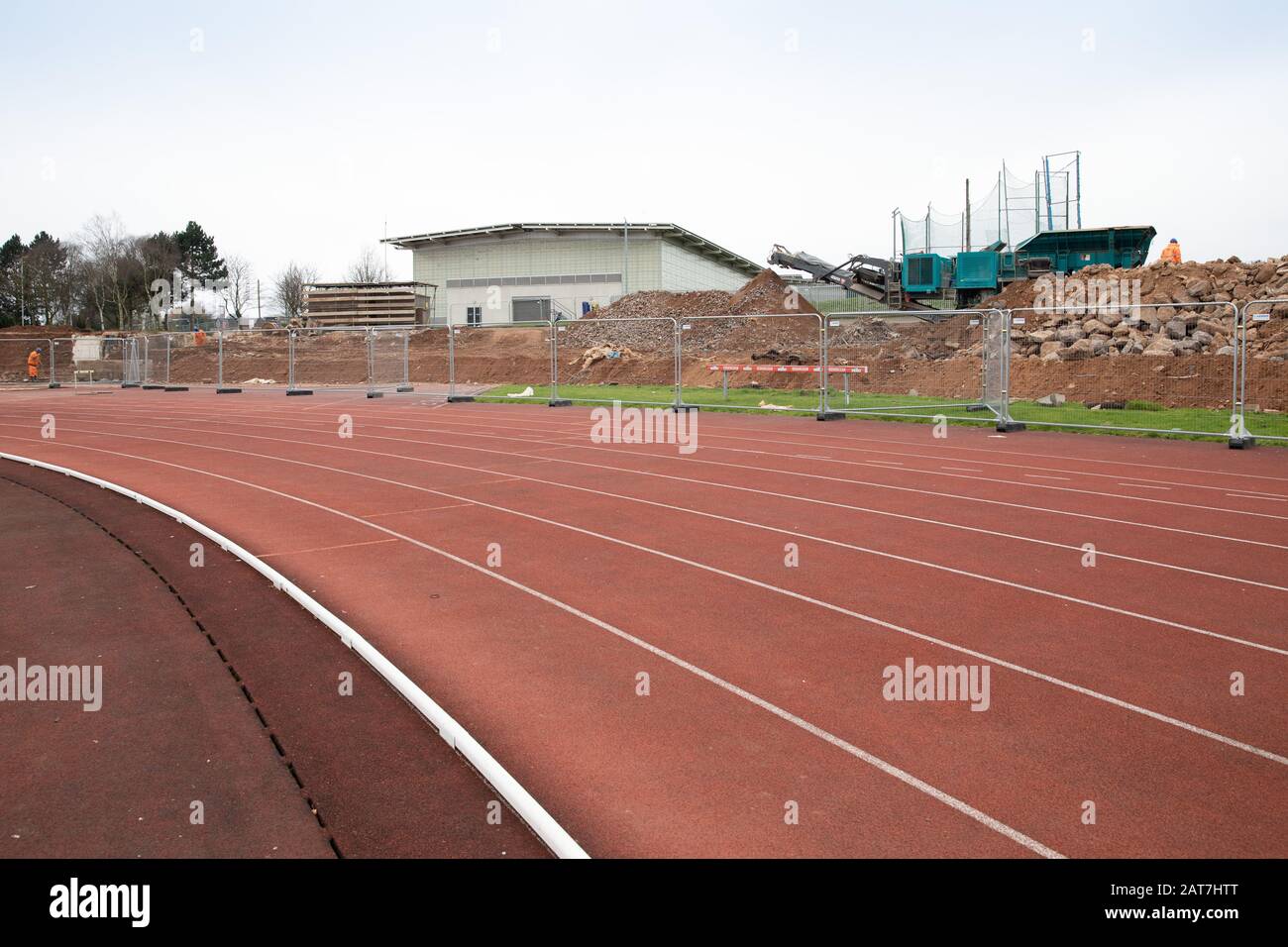 Das Birmingham Alexander Stadium am Tag der Genehmigung wurde erteilt, das Stadion für die Commonwealth Games 2022 umzubauen. Stockfoto