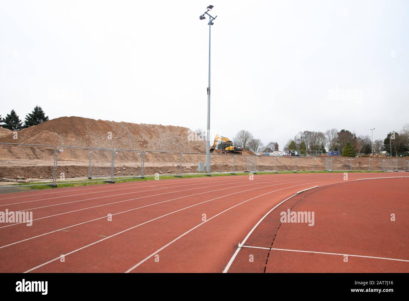 Das Birmingham Alexander Stadium am Tag der Genehmigung wurde erteilt, das Stadion für die Commonwealth Games 2022 umzubauen. Stockfoto