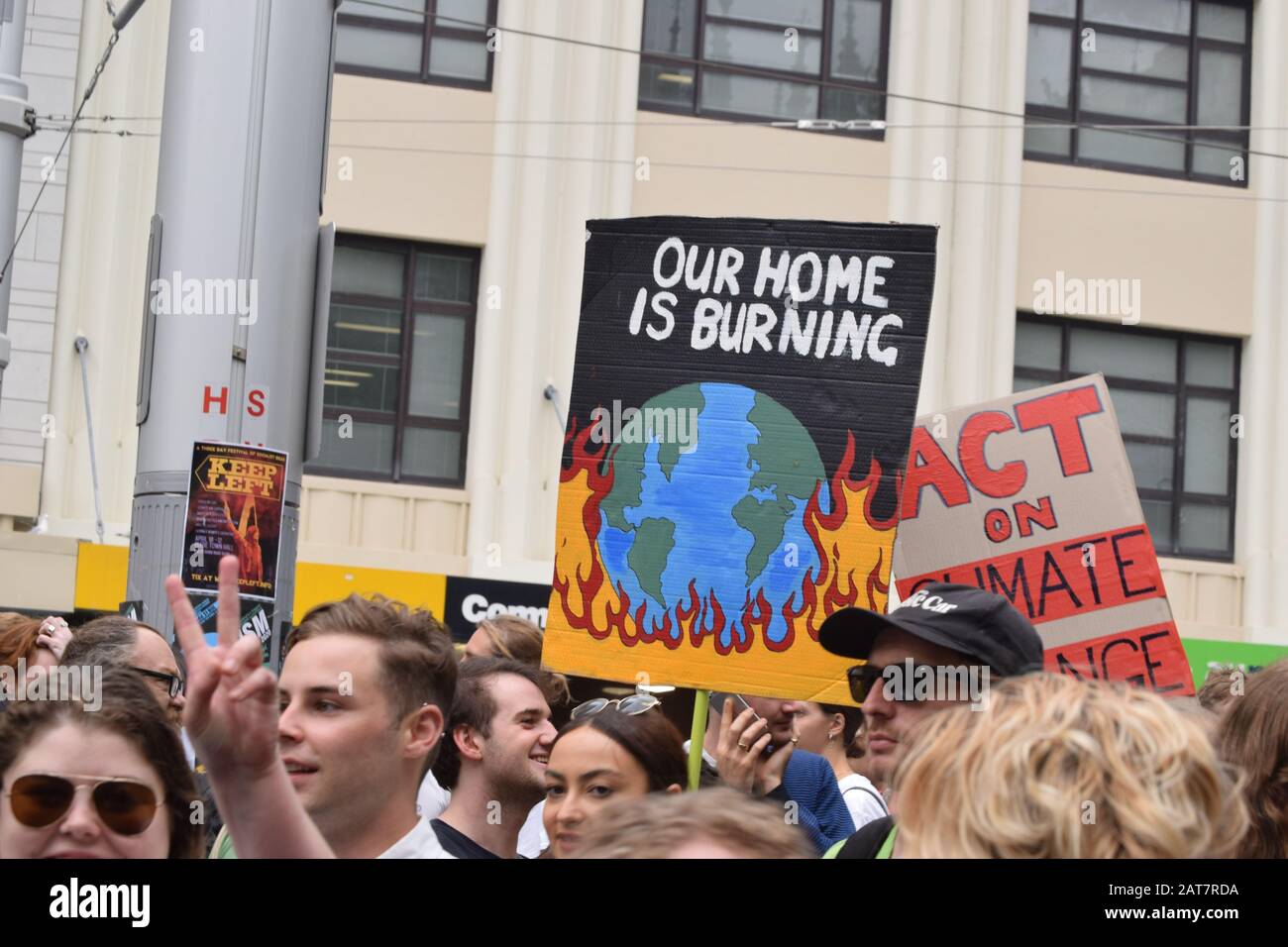 Klimaschutz-Protest Sydney Australien Stockfoto