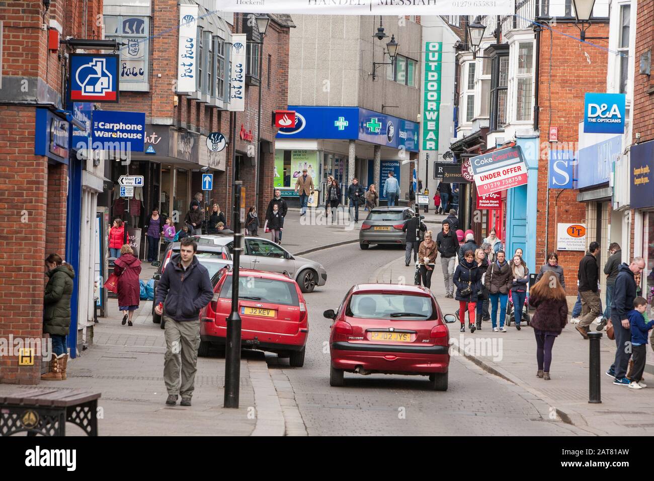 Bishops Stortford, Hertfordshire, Großbritannien Stockfoto