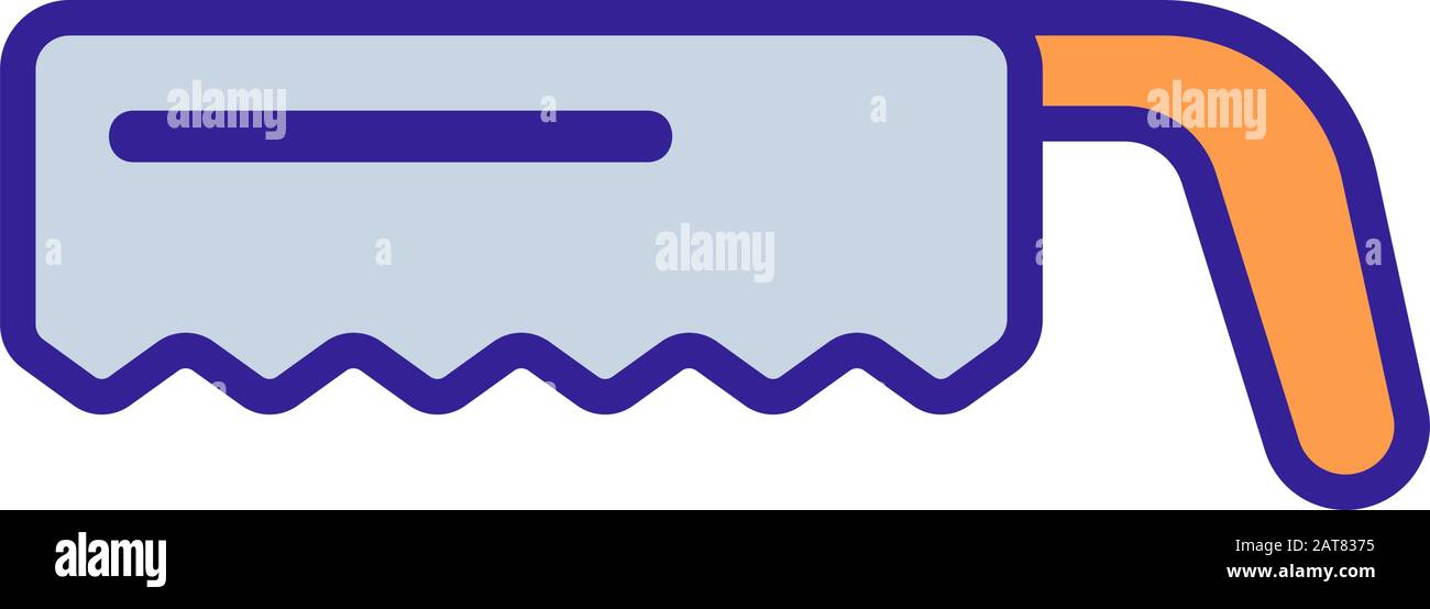 Sah die chirurgische Symbol Vektor. Isolierte Kontur symbol Abbildung Stock Vektor