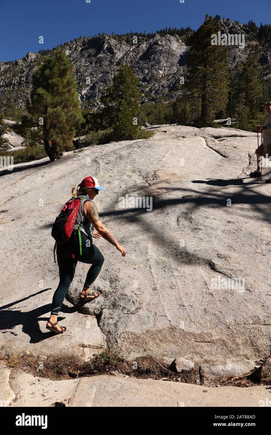 Pyramid Peak Trail Glacial Valley Eldorado National Forest California Stockfoto