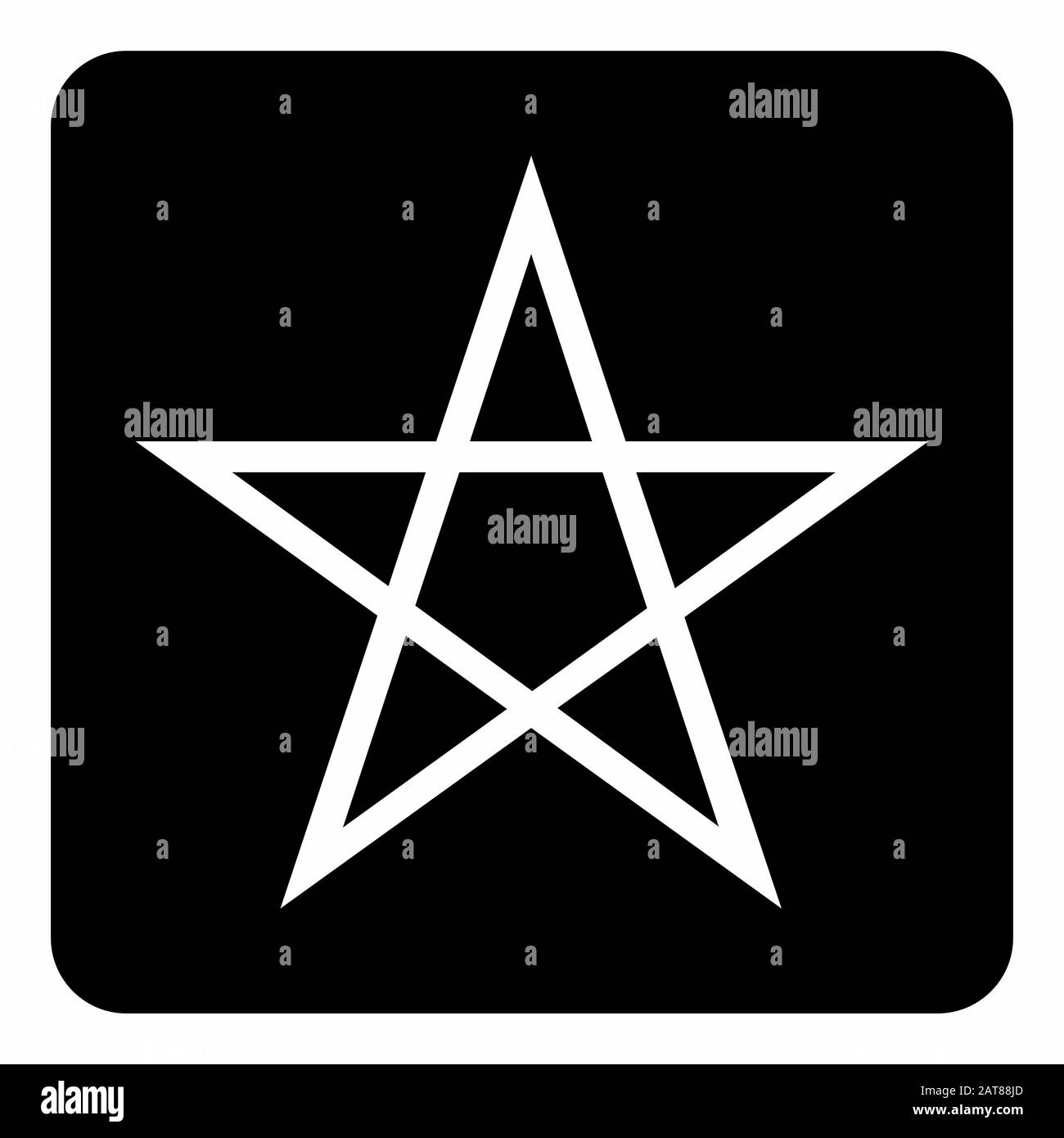 Fünf Punkte Sternsymbol Stock Vektor